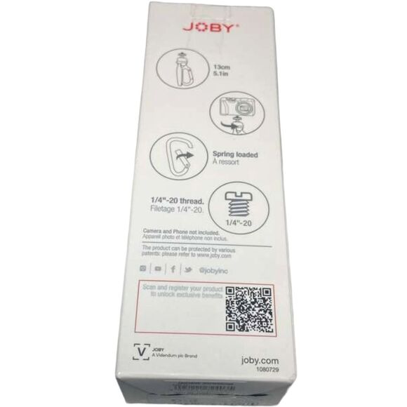 JOBY HandyPod Clip Tripod Phone Mount Foldable Tabletop Grey Vlogging Camera - Picture 9 of 13